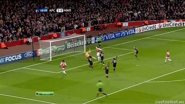 Арсенал 3-0 милан | обзор матча