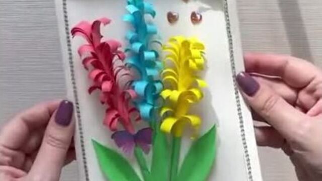 Поделка весенние цветочки