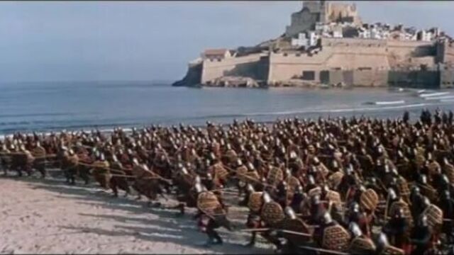 Эль сид (1961). сражение между маврами и христианами у стен валенсии