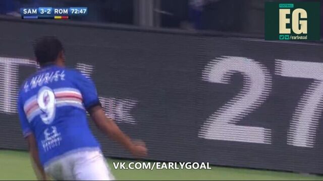 Сампдория - рома 3:2 мюриэль 73'