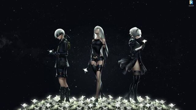Nier: automata трио 9s, 2b и a2 - живые обои для wallpaper engine
