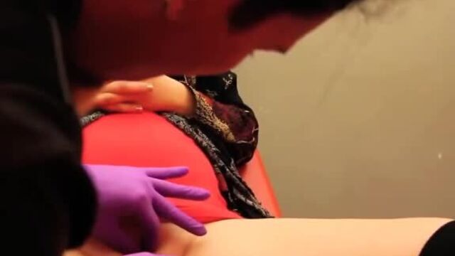 Vaginal piercing demonstration and details