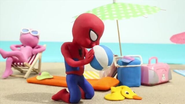 Джокер спайдермен мультик из пластилина плей до - смешные мультики